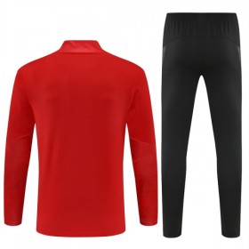 AC Milan Sweat de Treino 2025-26 Quarter-Zip Vermelha
