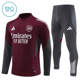 Arsenal Criança Sweat de Treino 2025-26 Quarter-Zip Vermelha