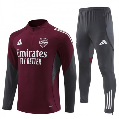 Arsenal Sweat de Treino 2025-26 Quarter-Zip Vermelha