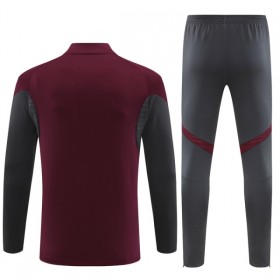 Arsenal Sweat de Treino 2025-26 Quarter-Zip Vermelha