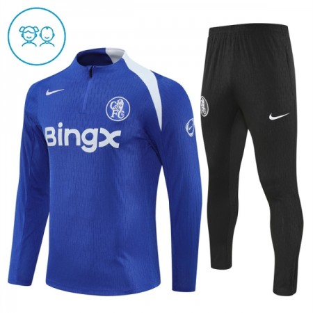 Chelsea Criança Sweat de Treino 2025-26 Quarter-Zip Azul