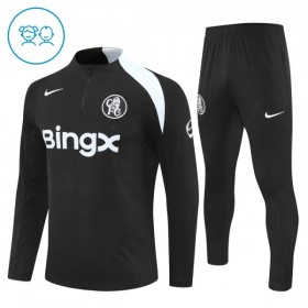 Chelsea Criança Sweat de Treino 2025-26 Quarter-Zip Preta
