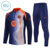FC Barcelona Criança Sweat de Treino 2025-26 Quarter-Zip Azul