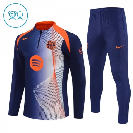 FC Barcelona Criança Sweat de Treino 2025-26 Quarter-Zip Azul