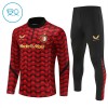 Feyenoord Rotterdam Criança Sweat de Treino 2025-26 Quarter-Zip Vermelha