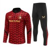 Feyenoord Rotterdam Sweat de Treino 2025-26 Quarter-Zip Vermelha