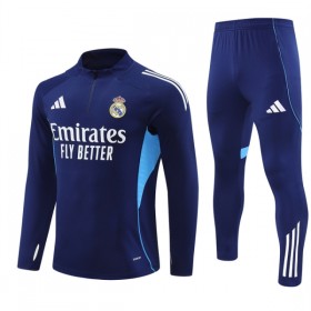 Real Madrid Sweat de Treino 2025-26 Quarter-Zip Marinha