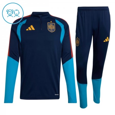 Espanha Criança Sweat de Treino 2026-27 Quarter-Zip Marinha