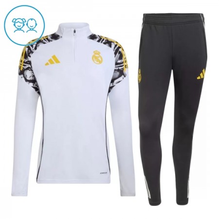 Real Madrid Criança Sweat de Treino 2026-27 Quarter-Zip Branca