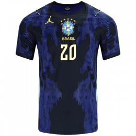 Camisola Brasil Estevao 20 Equipamento Alternativa Mundial de 2026 Manga Curta
