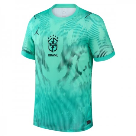 Camisola Brasil Guarda Redes Equipamento Alternativa Mundial de 2026 Verde Manga Curta