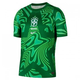 Camisola Brasil Guarda Redes Equipamento Principal Mundial de 2026 Verde Manga Curta