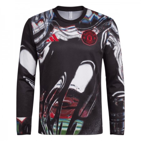 Camisola Manchester United Pre-Match 2025-26 Manga Comprida