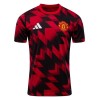 Camisola Manchester United Pre-Match 2025-26 Vermelha Manga Curta