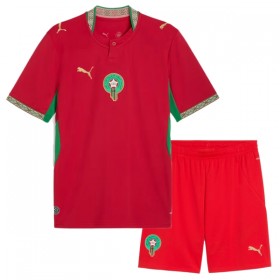 Camisola Marrocos Criança Equipamento Principal Mundial de 2026 Manga Curta
