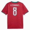 Camisola Portugal B. Fernandes 8 Equipamento Principal Mundial de 2026 Manga Curta