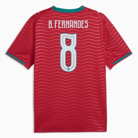 Camisola Portugal B. Fernandes 8 Equipamento Principal Mundial de 2026 Manga Curta