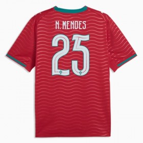 Camisola Portugal Nuno Mendes 25 Equipamento Principal Mundial de 2026 Manga Curta