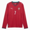 Camisola Portugal Ronaldo 7 Equipamento Principal Mundial de 2026 Manga Comprida