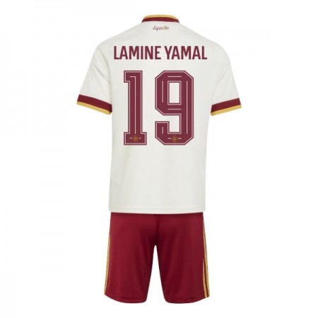 Camisola Espanha Lamine Yamal 19 Criança Equipamento Alternativa Mundial de 2026 Manga Curta