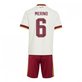 Camisola Espanha Merino 6 Criança Equipamento Alternativa Mundial de 2026 Manga Curta