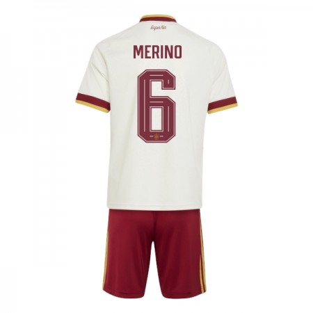 Camisola Espanha Merino 6 Criança Equipamento Alternativa Mundial de 2026 Manga Curta