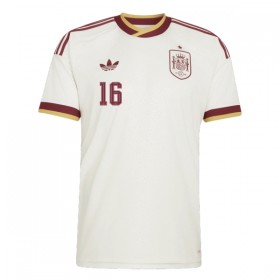 Camisola Espanha Rodrigo 16 Equipamento Alternativa Mundial de 2026 Manga Curta