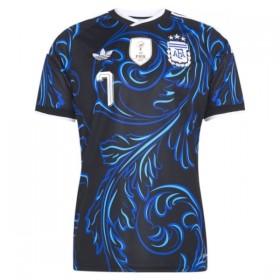 Camisola Argentina De Paul 7 Criança Equipamento Alternativa Mundial de 2026 Manga Curta