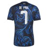 Camisola Argentina De Paul 7 Criança Equipamento Alternativa Mundial de 2026 Manga Curta