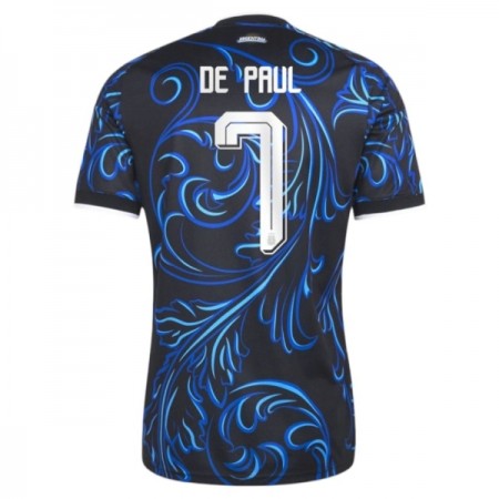 Camisola Argentina De Paul 7 Equipamento Alternativa Mundial de 2026 Manga Curta
