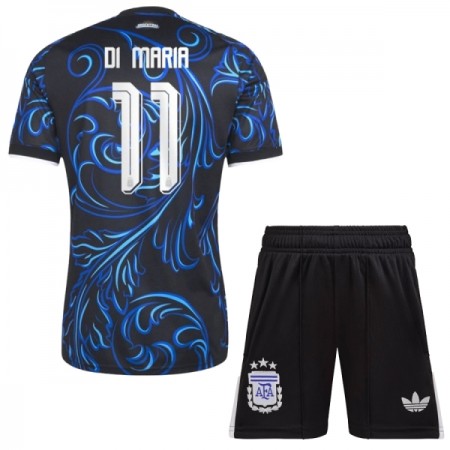 Camisola Argentina Di Maria 11 Criança Equipamento Alternativa Mundial de 2026 Manga Curta