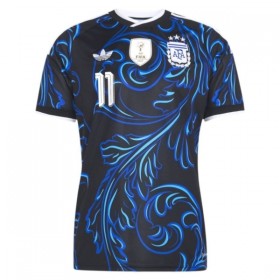 Camisola Argentina Di Maria 11 Criança Equipamento Alternativa Mundial de 2026 Manga Curta