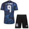 Camisola Argentina J. Alvarez 9 Criança Equipamento Alternativa Mundial de 2026 Manga Curta