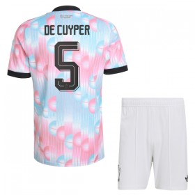 Camisola Bélgica De Cuyper 5 Criança Equipamento Alternativa Mundial de 2026 Manga Curta