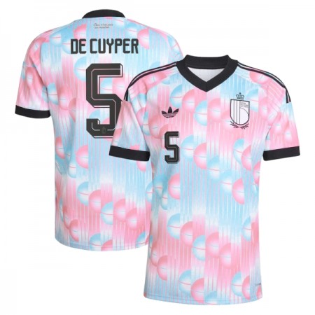 Camisola Bélgica De Cuyper 5 Equipamento Alternativa Mundial de 2026 Manga Curta