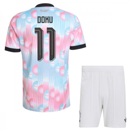 Camisola Bélgica Doku 11 Criança Equipamento Alternativa Mundial de 2026 Manga Curta