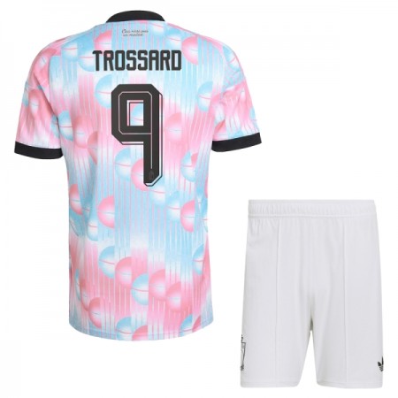 Camisola Bélgica Trossard 9 Criança Equipamento Alternativa Mundial de 2026 Manga Curta