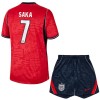Camisola Inglaterra Saka 7 Criança Equipamento Alternativa Mundial de 2026 Manga Curta
