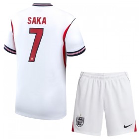 Camisola Inglaterra Saka 7 Criança Equipamento Principal Mundial de 2026 Manga Curta