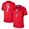 Camisola Inglaterra Saka 7 Equipamento Alternativa Mundial de 2026 Manga Curta