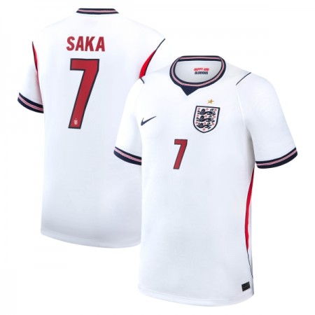 Camisola Inglaterra Saka 7 Equipamento Principal Mundial de 2026 Manga Curta