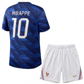 Camisola França Mbappé 10 Criança Equipamento Principal Mundial de 2026 Manga Curta