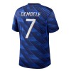 Camisola França O. Dembele 7 Criança Equipamento Principal Mundial de 2026 Manga Curta