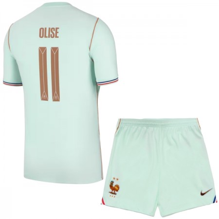 Camisola França Olise 11 Criança Equipamento Alternativa Mundial de 2026 Manga Curta