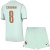Camisola França Tchouameni 8 Criança Equipamento Alternativa Mundial de 2026 Manga Curta
