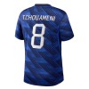 Camisola França Tchouameni 8 Criança Equipamento Principal Mundial de 2026 Manga Curta