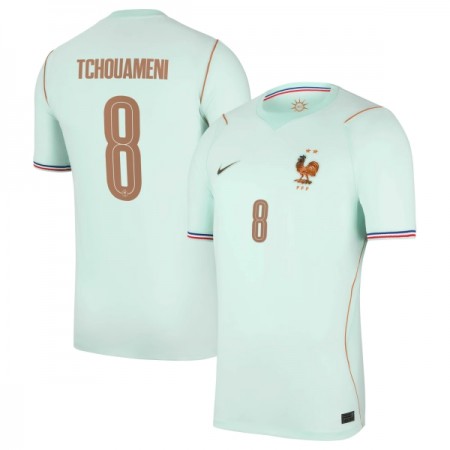 Camisola França Tchouameni 8 Equipamento Alternativa Mundial de 2026 Manga Curta