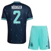 Camisola Alemanha Rudiger 2 Criança Equipamento Alternativa Mundial de 2026 Manga Curta