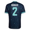 Camisola Alemanha Rudiger 2 Criança Equipamento Alternativa Mundial de 2026 Manga Curta