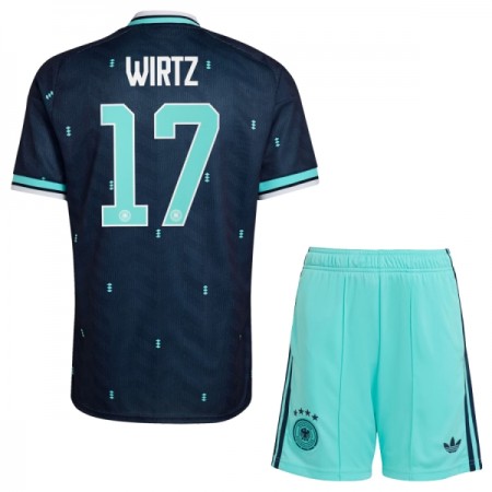 Camisola Alemanha Wirtz 17 Criança Equipamento Alternativa Mundial de 2026 Manga Curta